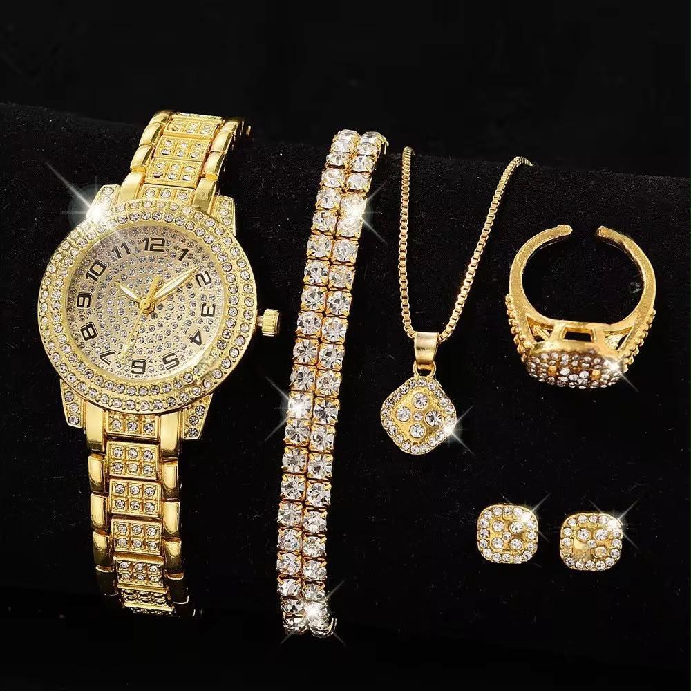 Diamond Luxe Watch & Jewelry Gift Set